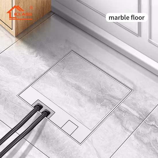 Boîte de sol encastrée à encastrer avec prise d'interrupteur duplex SAA